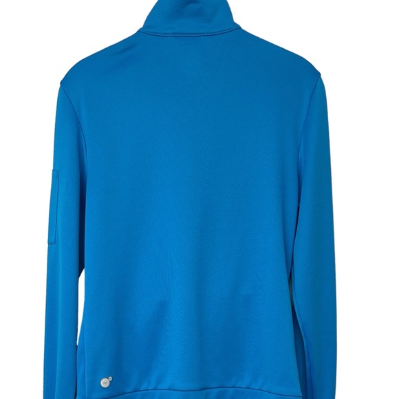 Women's Puma Sporty Bright Blue / Neon Yellow Front Zip Track Jacket - Small - Picture 4 of 8